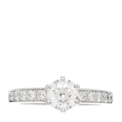 Tiffany Platinum Diamond .80ct Engagement Ring 52 6 1 of 7