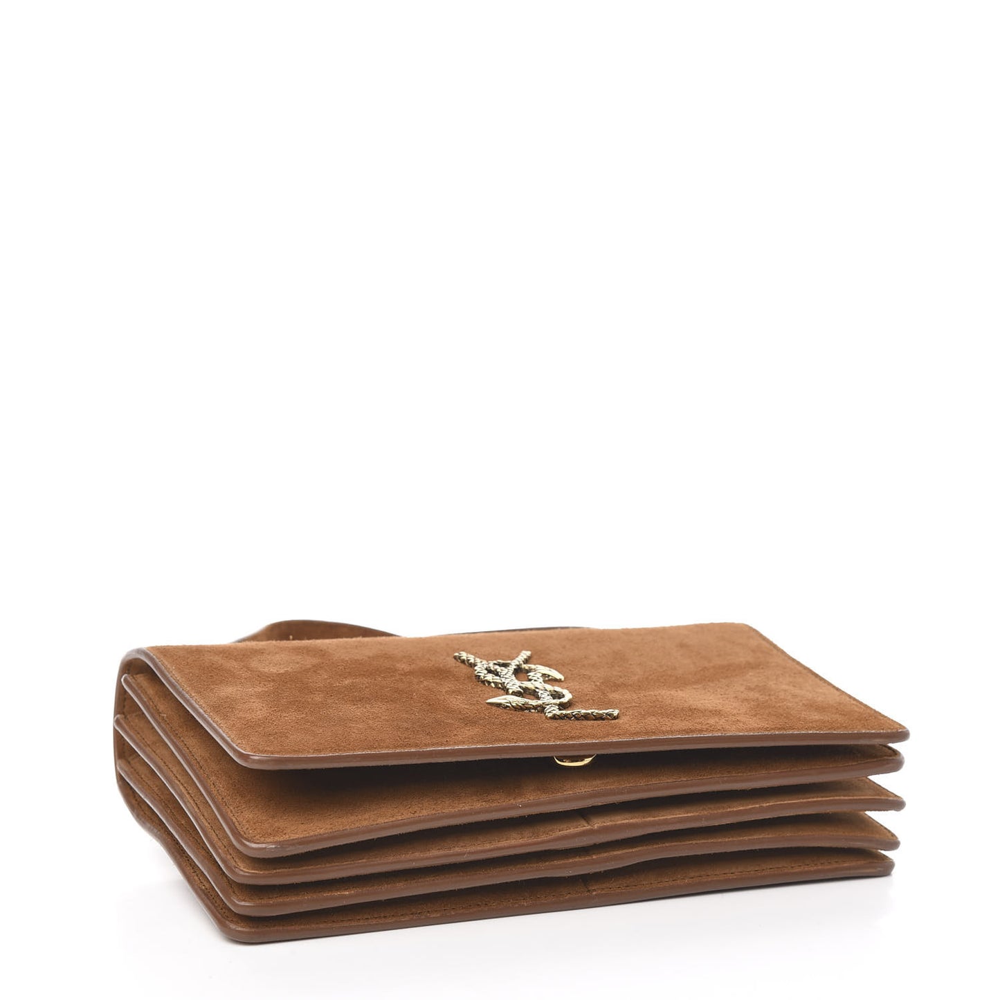Suede Small Dylan Snake Monogram Satchel Fox