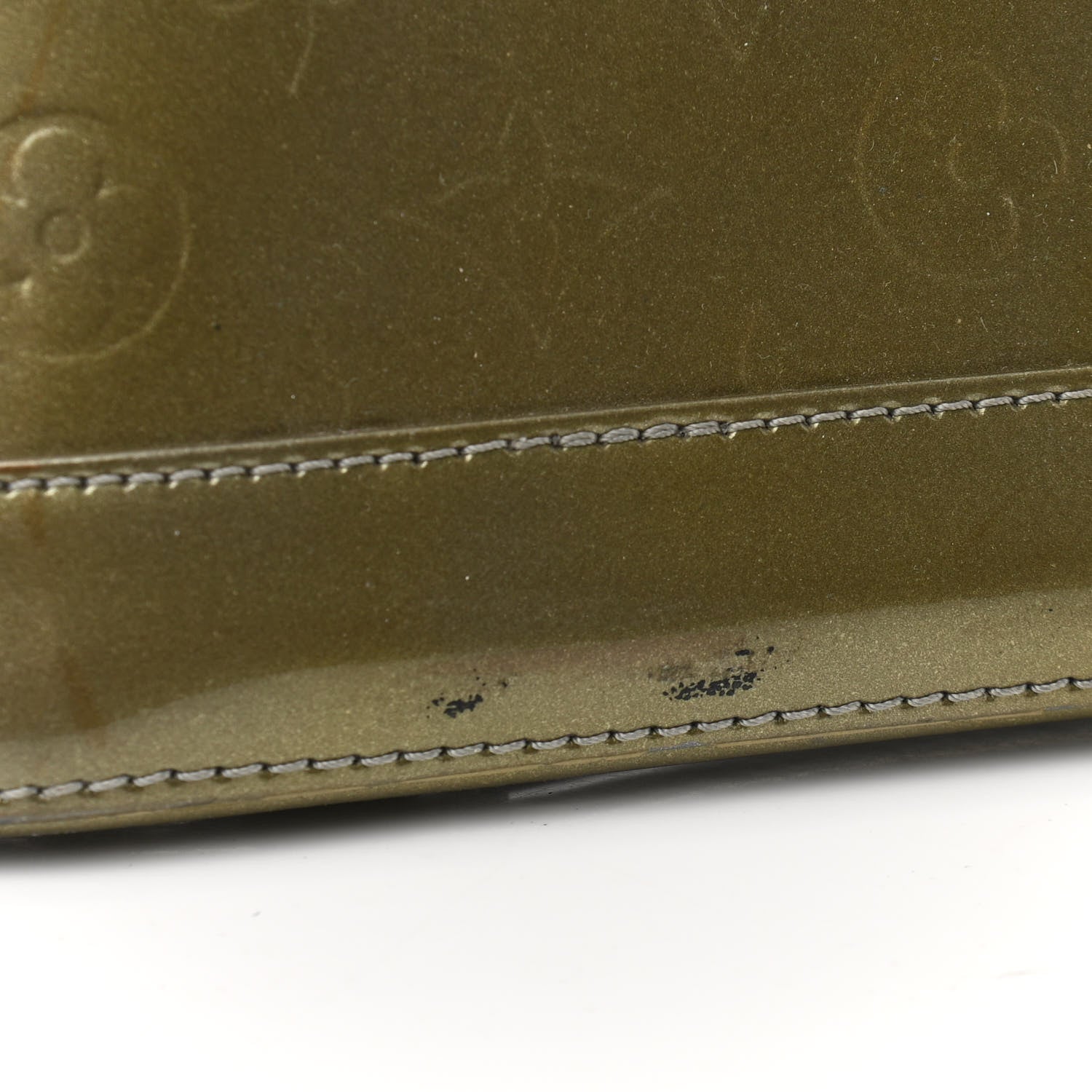 Louis Vuitton Vernis Alma PM Vert Bronze 9 of 14