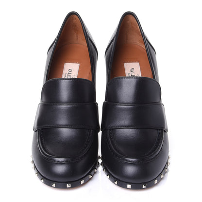 Valentino Garavani Nappa Soul Rockstud Loafer 100mm Pumps 35.5 Black 5 of 11