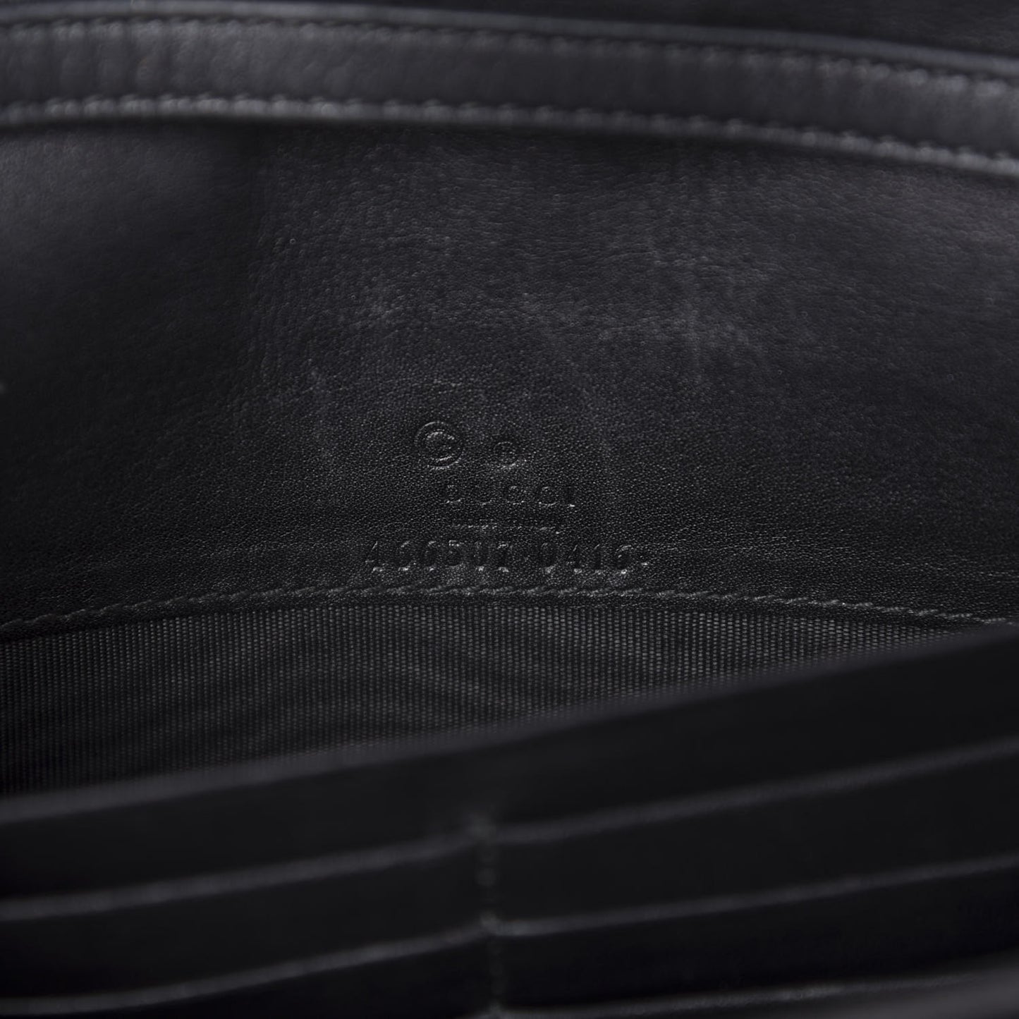 Microguccissima Crossbody Wallet Black