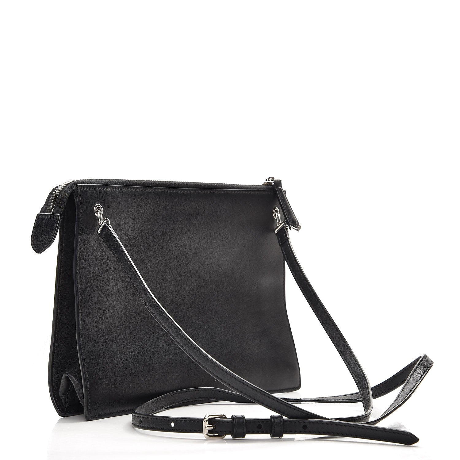 Fendi Vitello Dolce Fox Elaphe Ayers Hypnoteyes Min 2Jours Pouch Black Giallo Multicolor 3 of 9