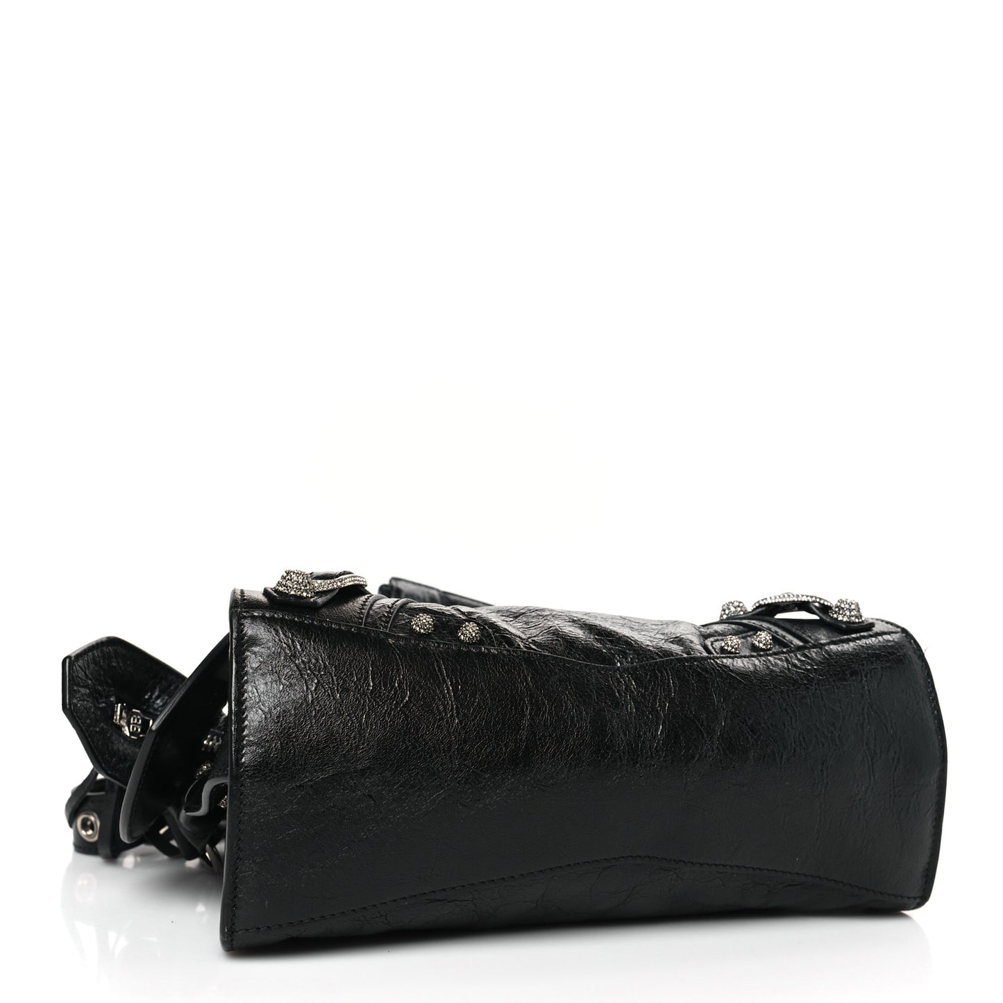 Agneau Arena Crystal Neo Cagole Handbag XS Black