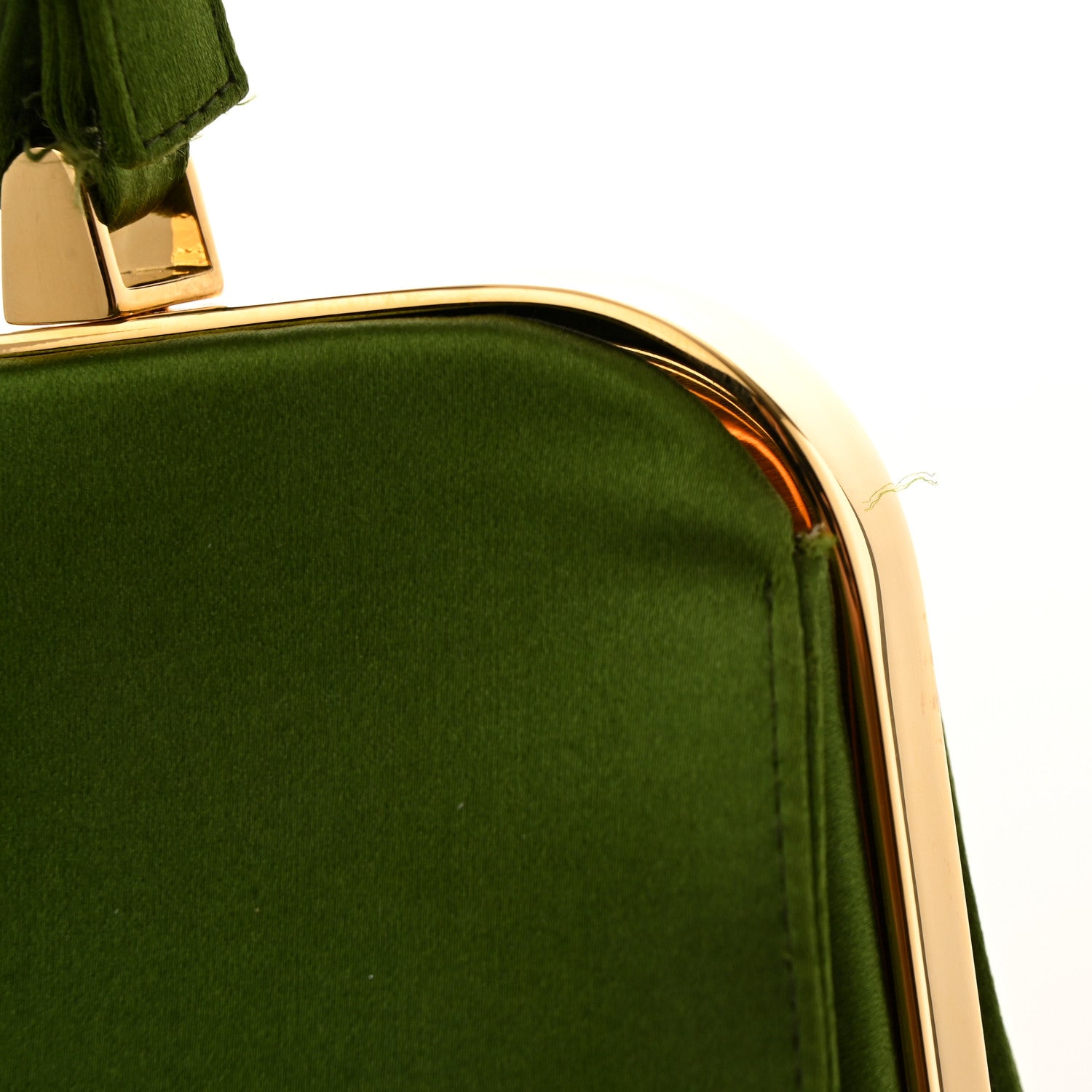 Prada Satin Framed Bag Felce 10 of 13