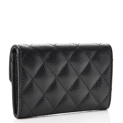 Chanel Caviar Quilted Flap Card Holder Black 3 of 9