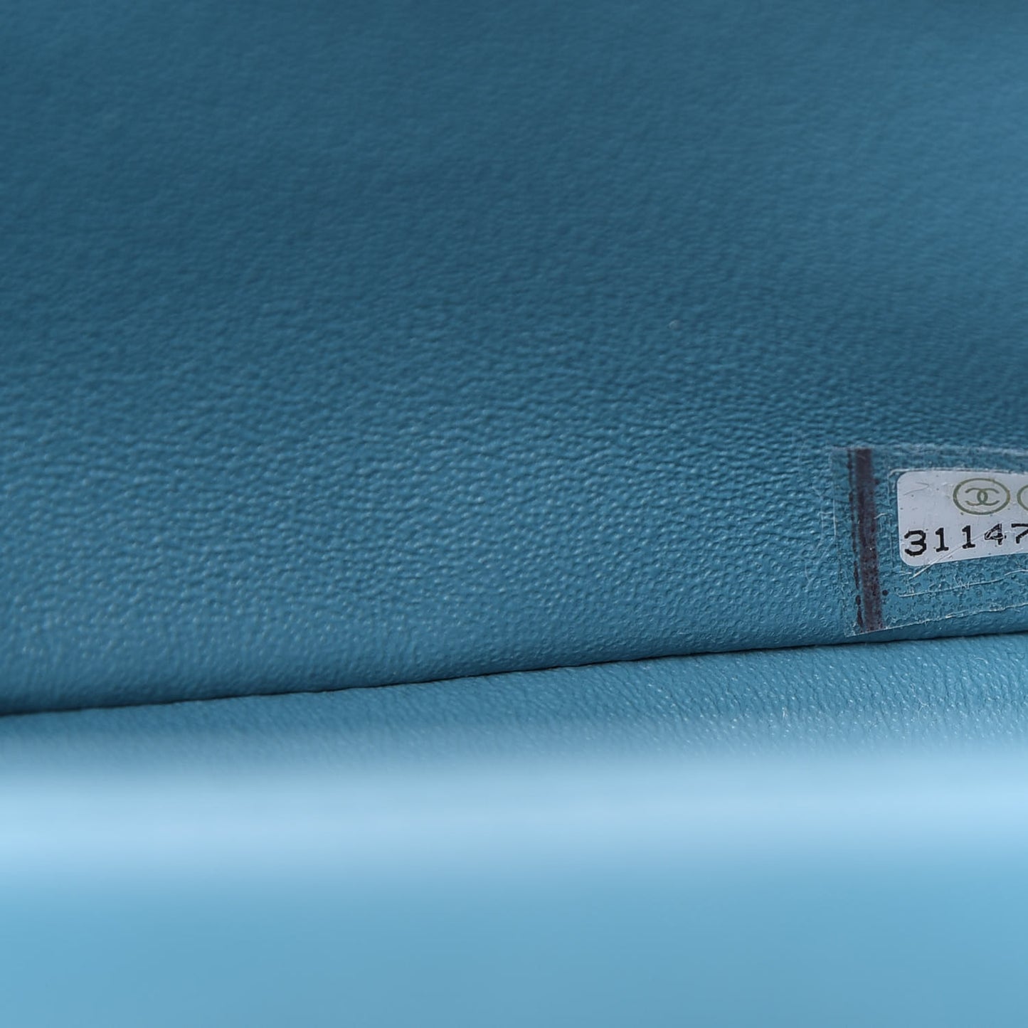 Lambskin Quilted Mini Rectangular Flap Green Blue