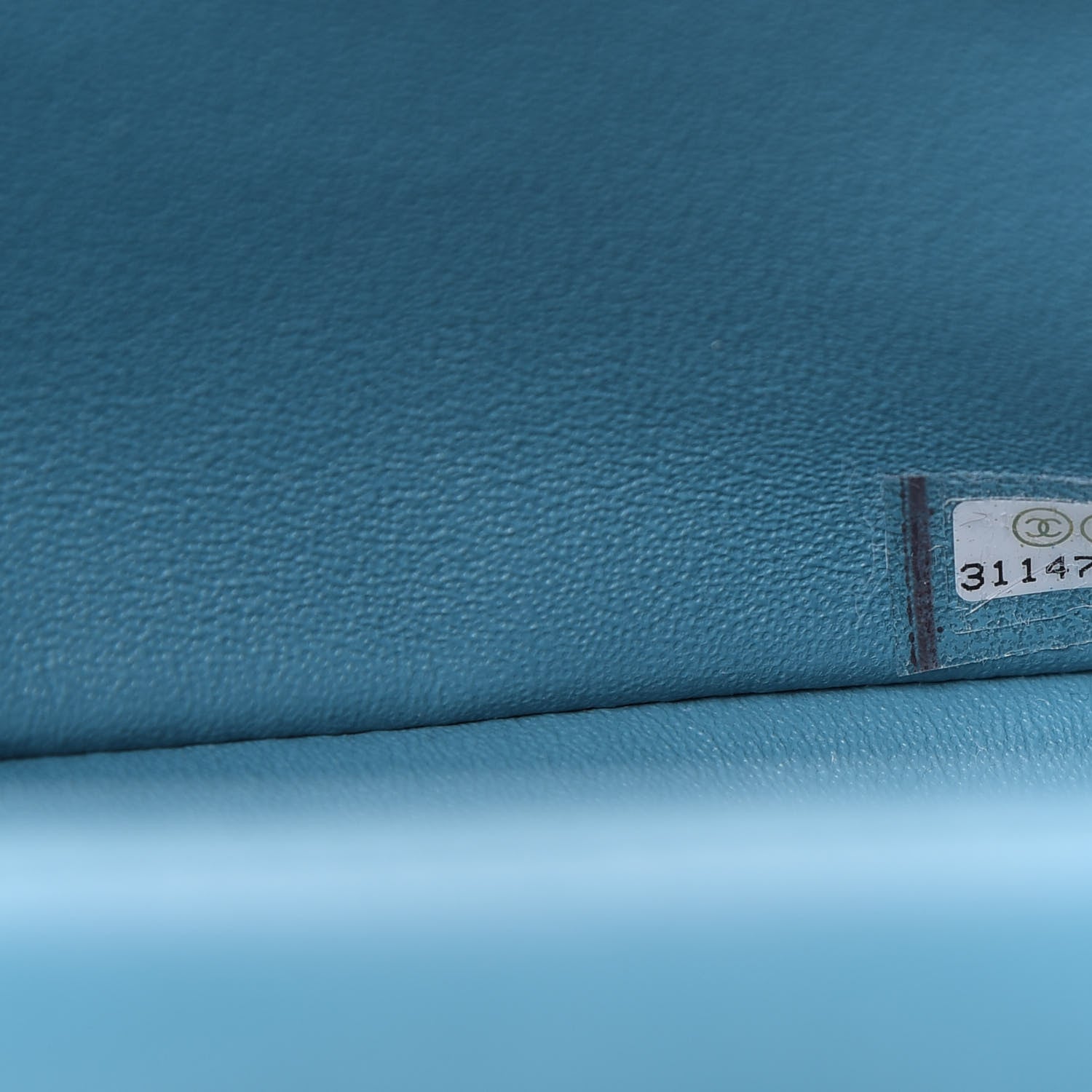 Chanel Lambskin Quilted Mini Rectangular Flap Green Blue 9 of 10