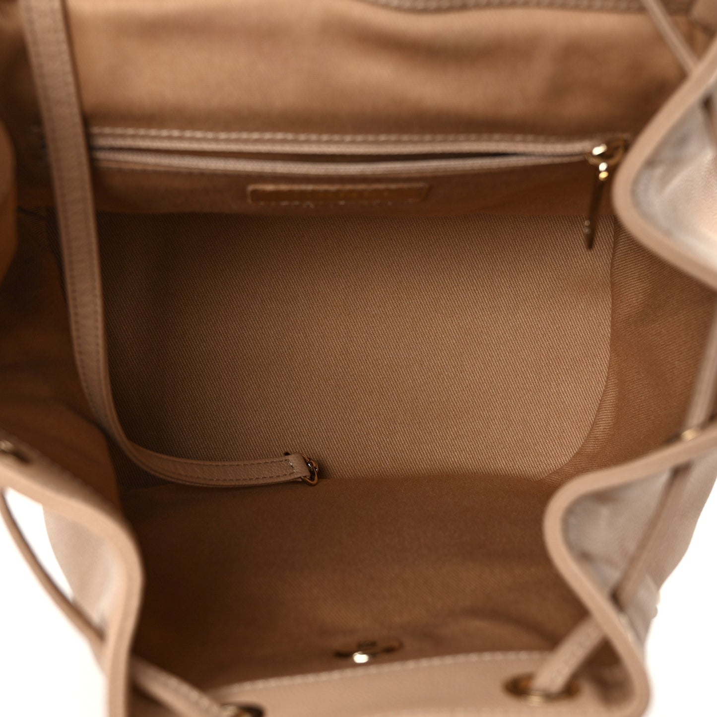 Caviar Quilted Business Affinity Backpack Beige