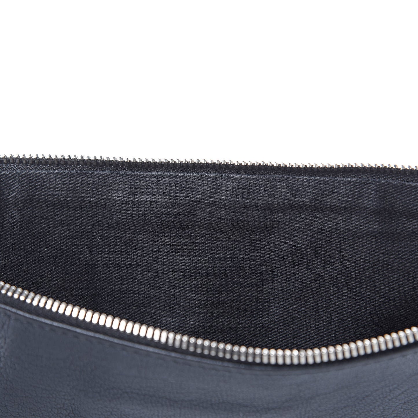 Sugar Goatskin Medium Antigona Pouch Black