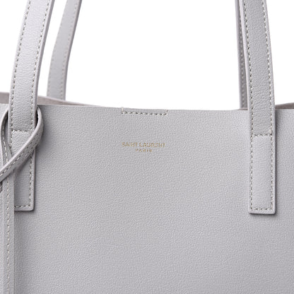 Saint Laurent Calfskin Large Shopping Tote Light Gray 11 of 11