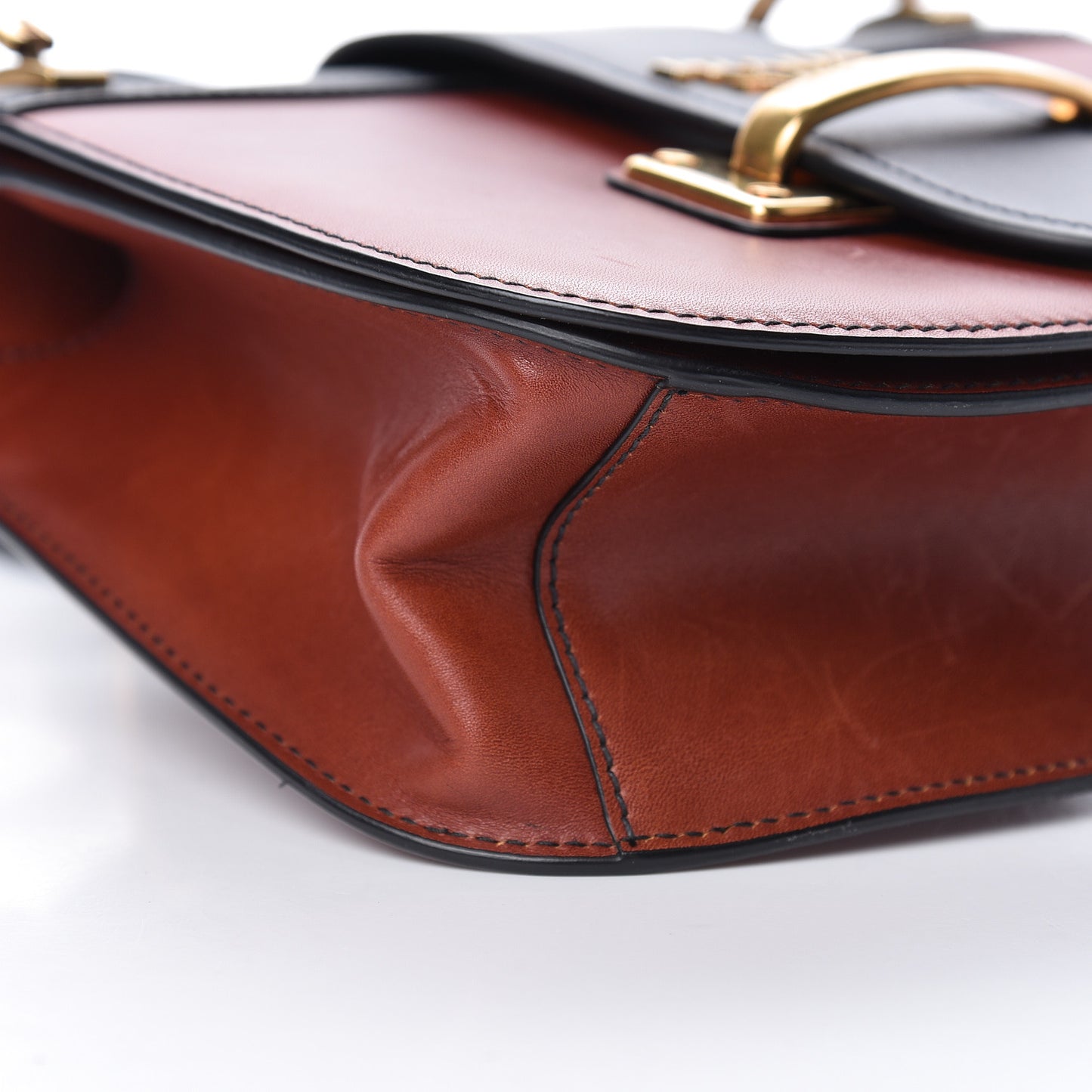 City Calf Saffiano Cahier Crossbody Bag Cotto Black