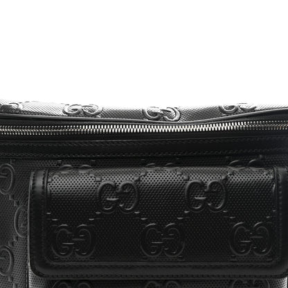 Gucci Calfskin GG Tennis Embossed Pocket Belt Bag Black 8 of 10