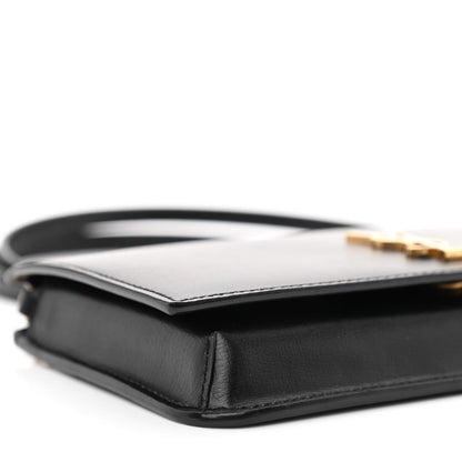 Saint Laurent Smooth Calfskin Monogram Phone Holder Crossbody Black 9 of 11