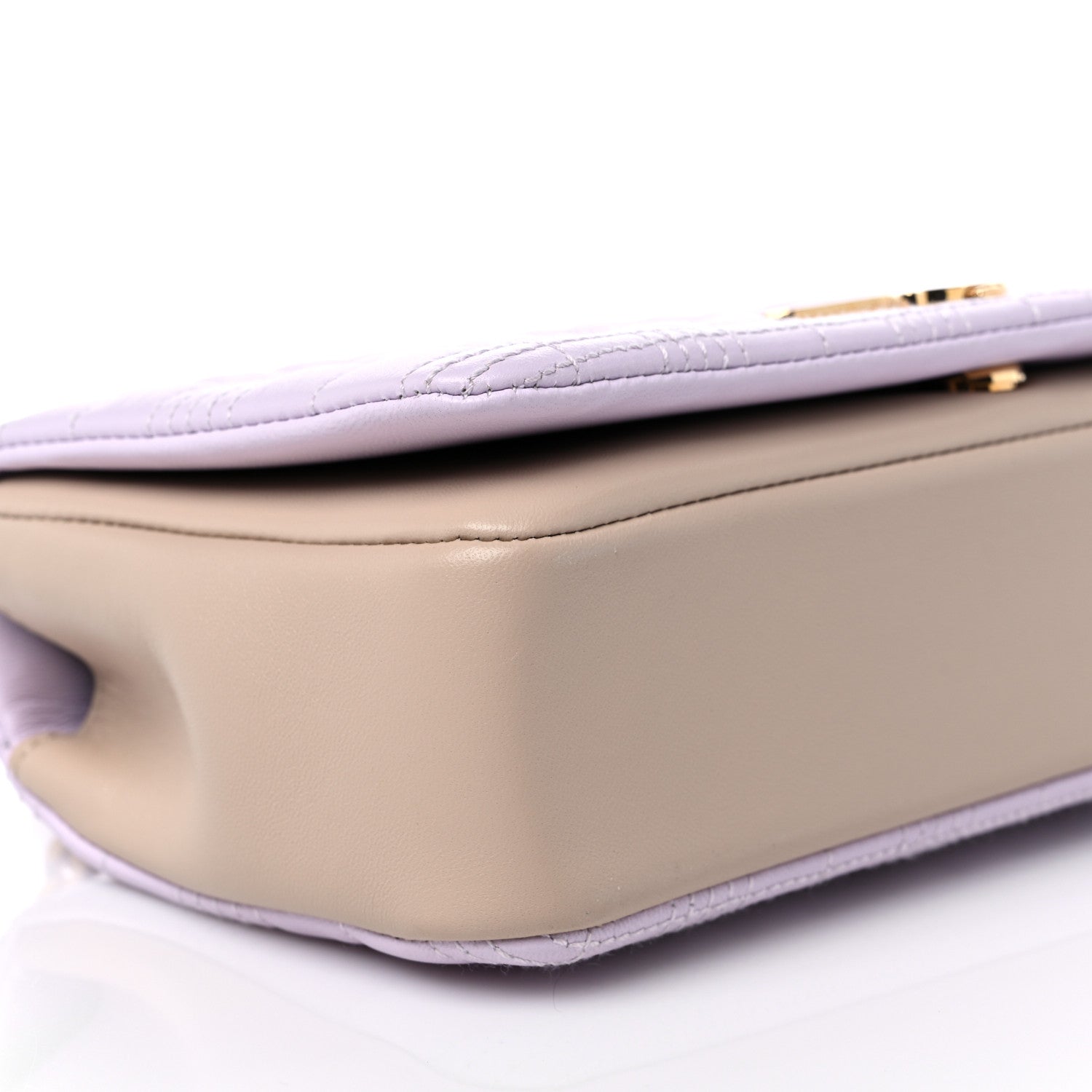 Burberry Lambskin Quilted Small Lola Bag Pale Thistle 7 of 10