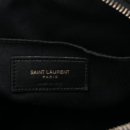 Saint Laurent Calfskin Matelasse Monogram Lou Camera Bag Black 6 of 10