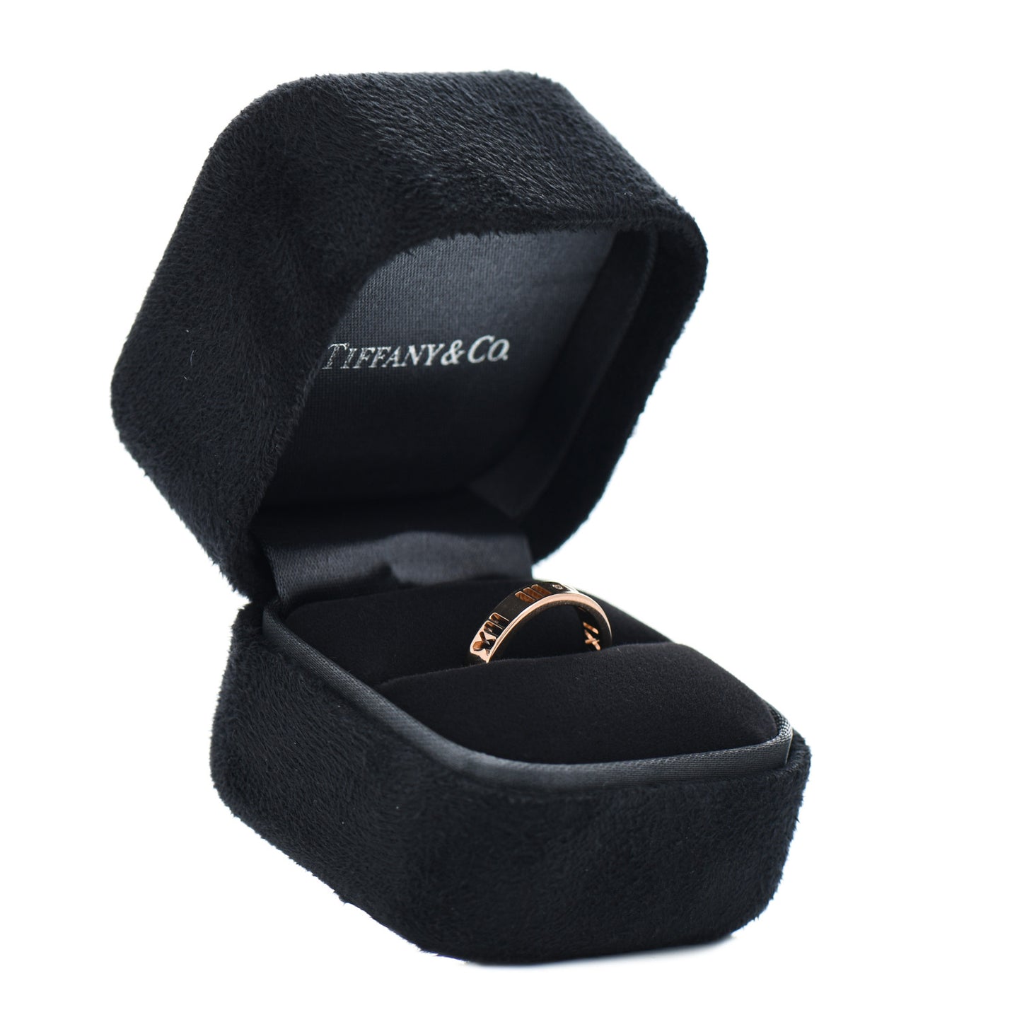 18K Rose Gold Diamond Atlas Pierced Ring 47 4