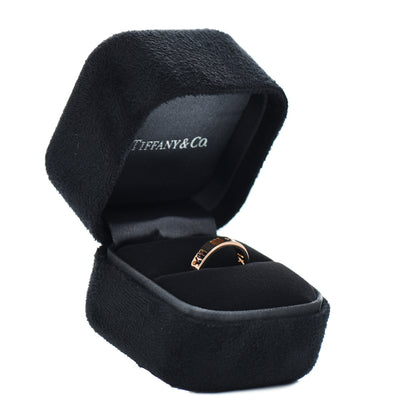 Tiffany 18K Rose Gold Diamond Atlas Pierced Ring 47 4 5 of 5