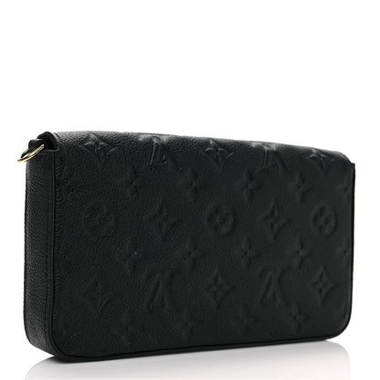 Louis Vuitton Empreinte Pochette Felicie Chain Wallet Black 2 of 6