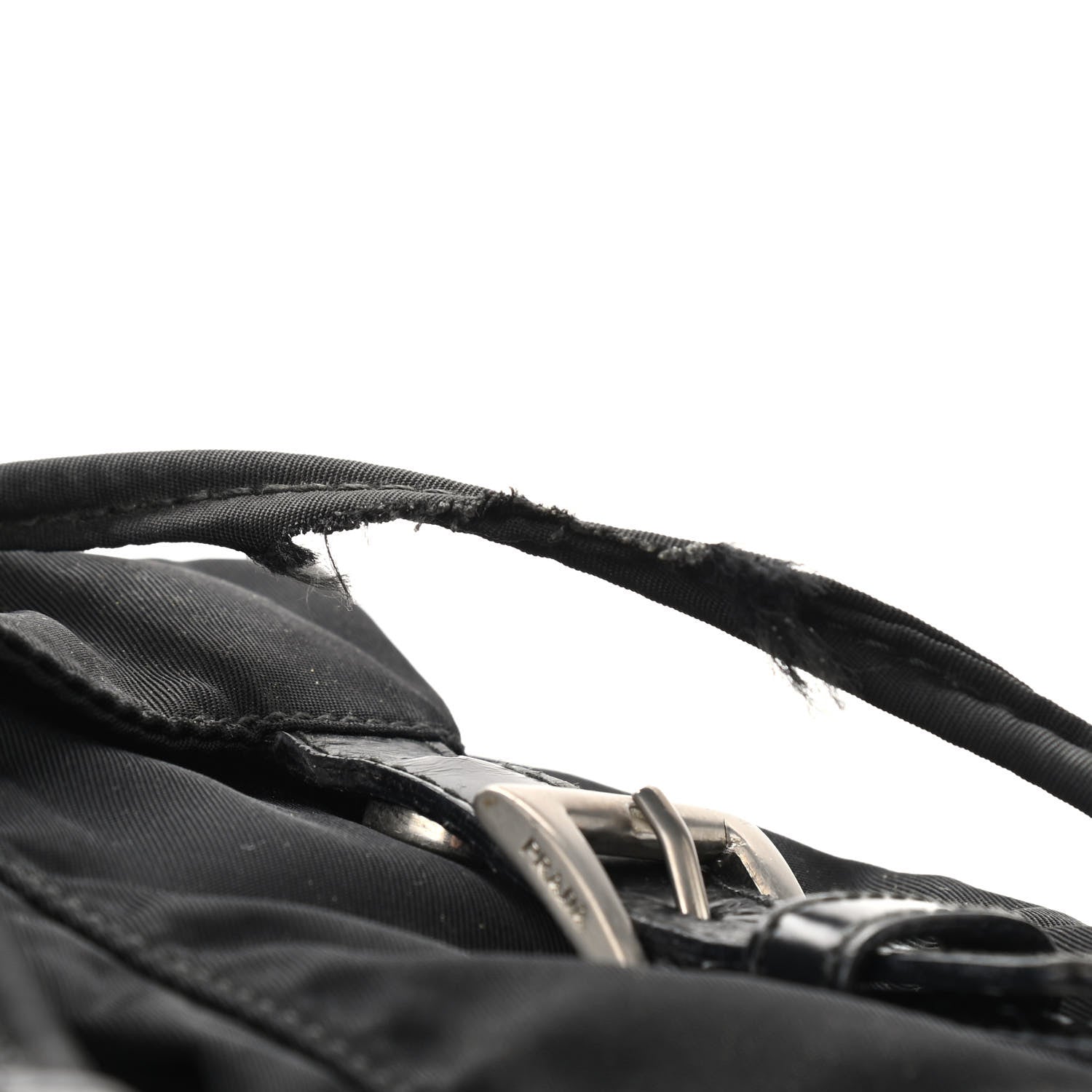 Prada Nylon Vela Double Buckle Backpack Black 9 of 11