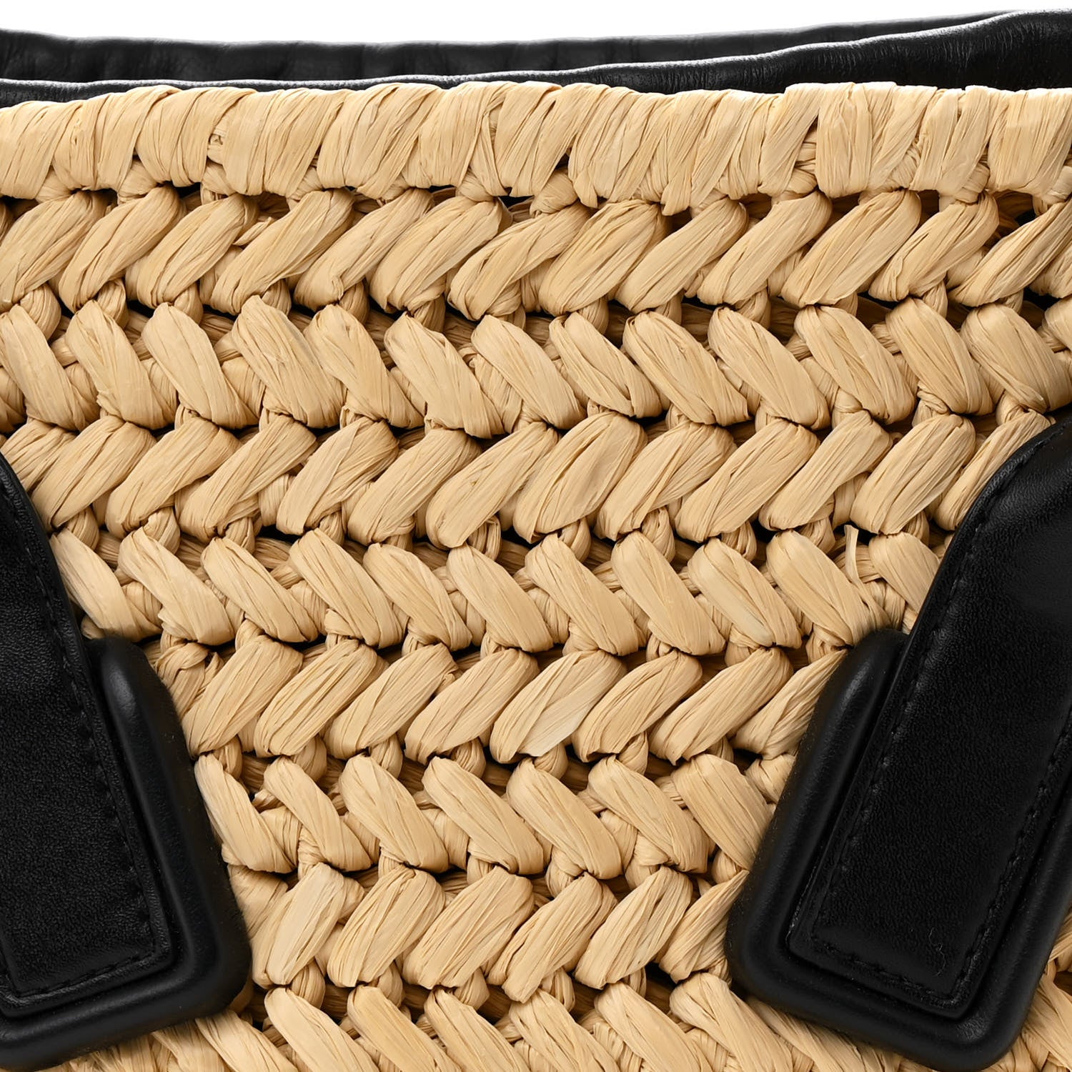 Bottega Veneta Raffia Calfskin Small Arco Basket Black 7 of 12