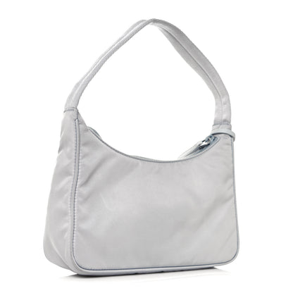 Prada Tessuto Nylon Mini Re-Edition 2000 Bag Fiordaliso 2 of 13
