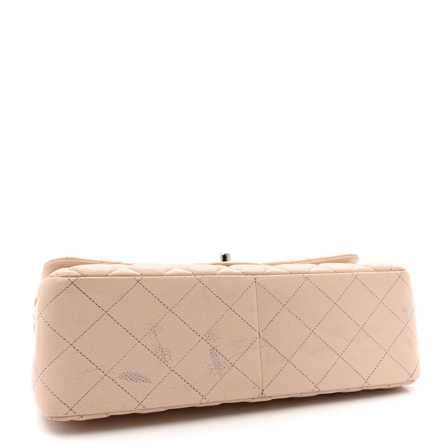 Caviar Quilted Jumbo Double Flap Light Pink
