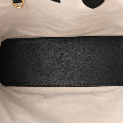 Gucci Textured Dollar Calfskin Medium Ophidia Shoulder Tote Bag Black 5 of 11
