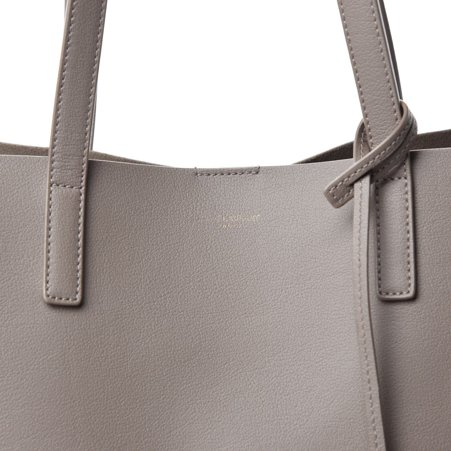 Calfskin Large Shopping Tote Light Taupe