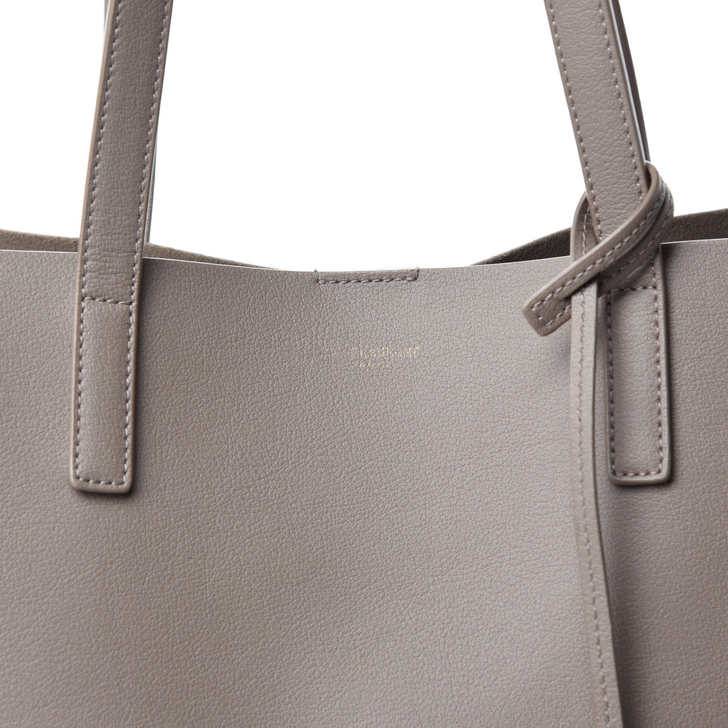 Saint Laurent Calfskin Large Shopping Tote Light Taupe 13 of 13
