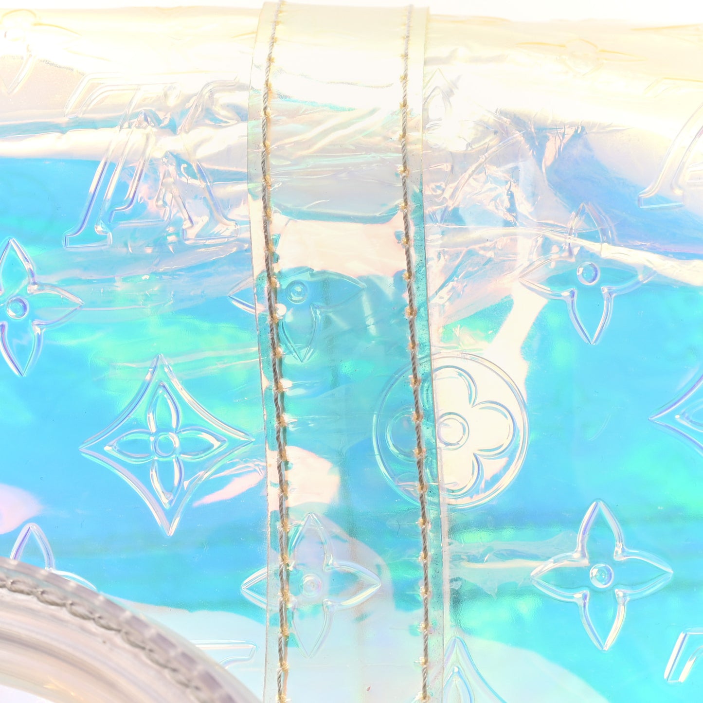 PVC Monogram Keepall Bandouliere 50 Iridescent Prism