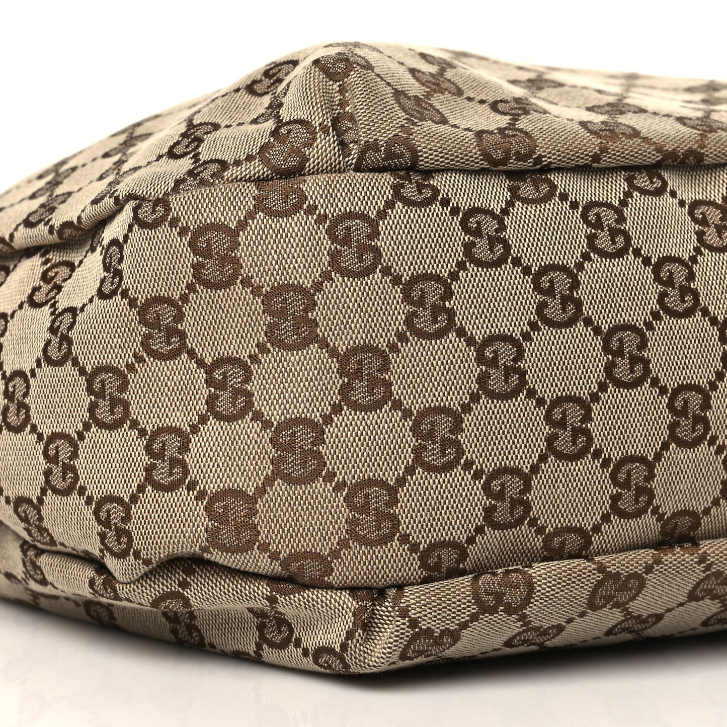 Monogram Large New Ladies Web Hobo Dark Brown