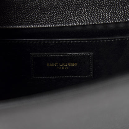Saint Laurent Grain De Poudre Monogram Cassandre Clutch Black 8 of 10