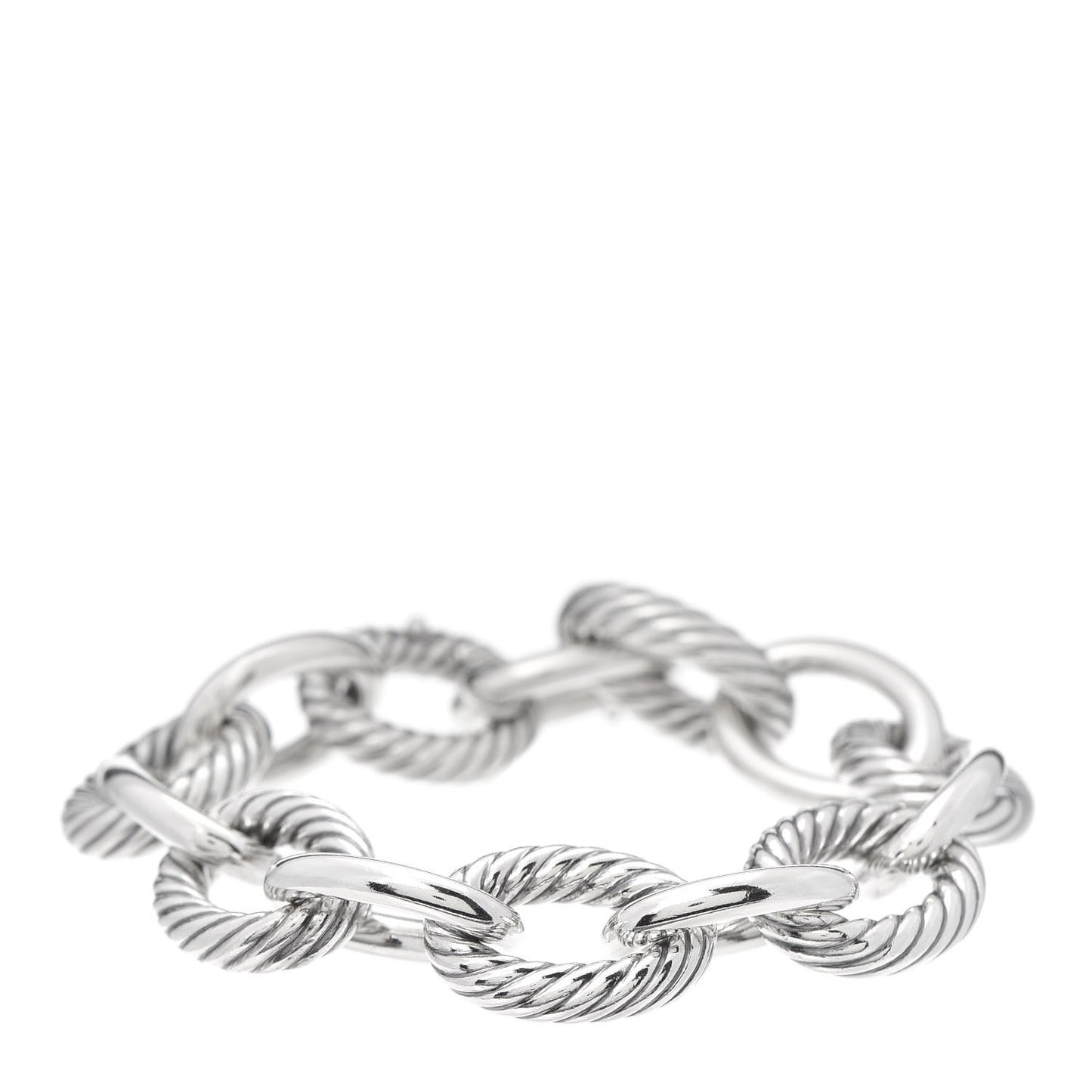 Sterling Silver 12mm Large Oval Link Bracelet