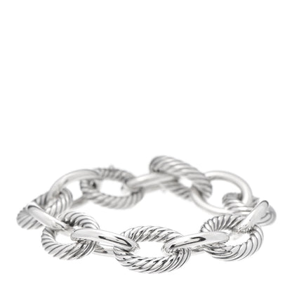 David Yurman Sterling Silver 12mm Large Oval Link Bracelet 1 of 5
