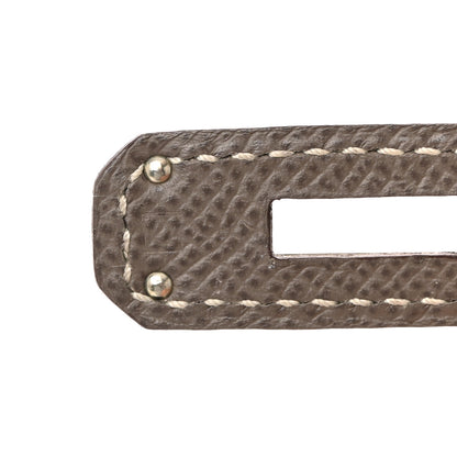 Hermes Epsom Candy Birkin 35 Etain Bleu Thalassa 8 of 16