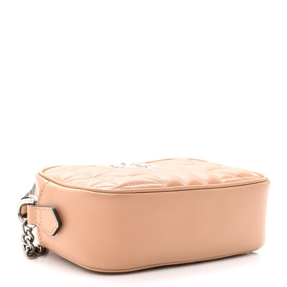 Gucci Calfskin Matelasse Aria Mini GG Marmont Chain Shoulder Bag Camelia 4 of 10