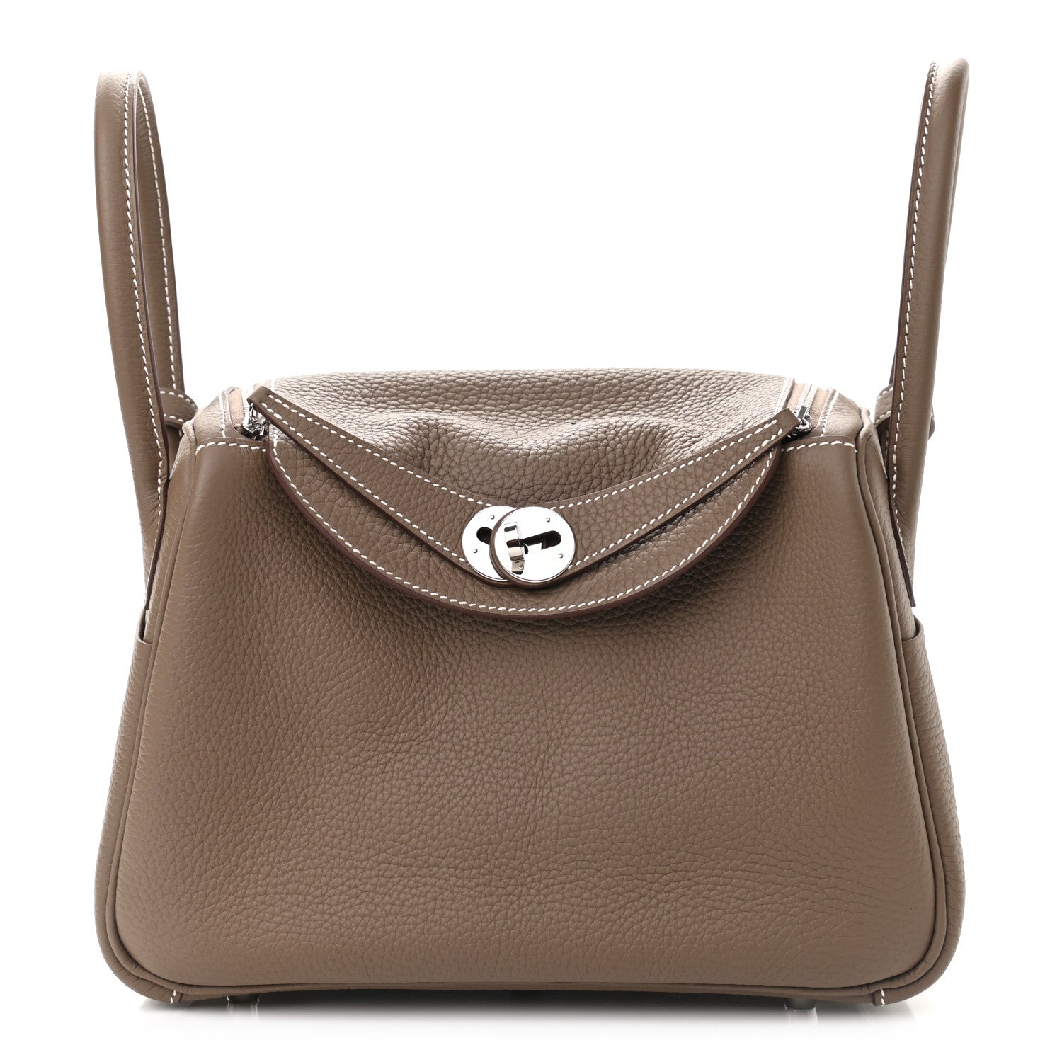 Hermes Taurillon Clemence Lindy 26 Etoupe 2 of 18