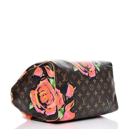 Louis Vuitton Monogram Roses Speedy 30 4 of 20