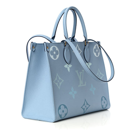 Louis Vuitton Empreinte Monogram Giant By The Pool Onthego MM Summer Blue 2 of 14