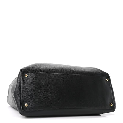 Chanel Calfskin Cerf Executive Shopper Tote Black 5 of 11