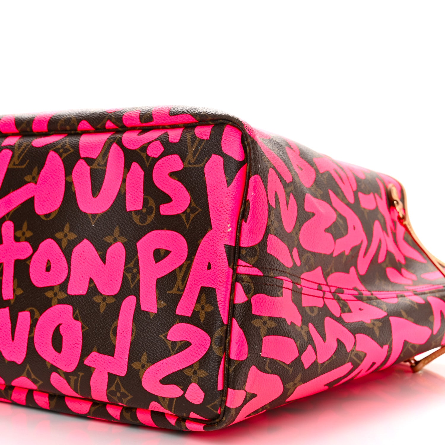 Louis Vuitton Monogram Graffiti Neverfull GM Fuchsia 9 of 10