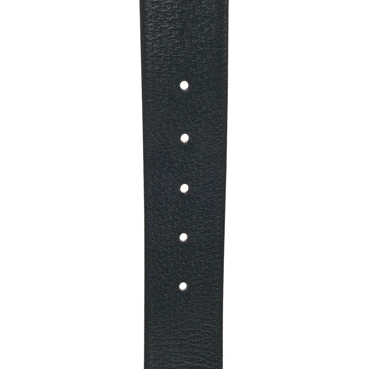 Textured Dollar Calfskin Nickel Double G 40mm Belt 85 34 Black