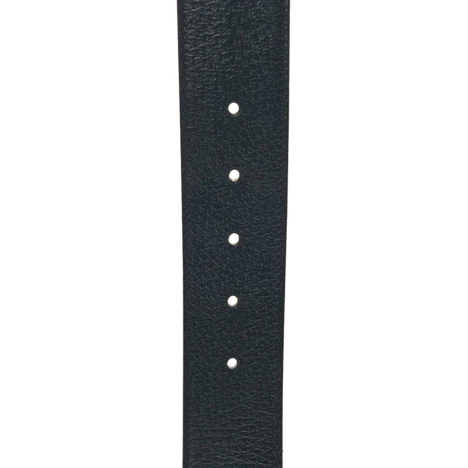 Gucci Textured Dollar Calfskin Nickel Double G 40mm Belt 85 34 Black 5 of 6