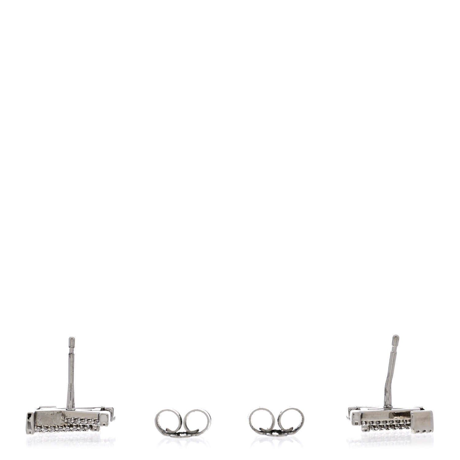Louis Vuitton Crystal LV Iconic Earrings Silver 3 of 6