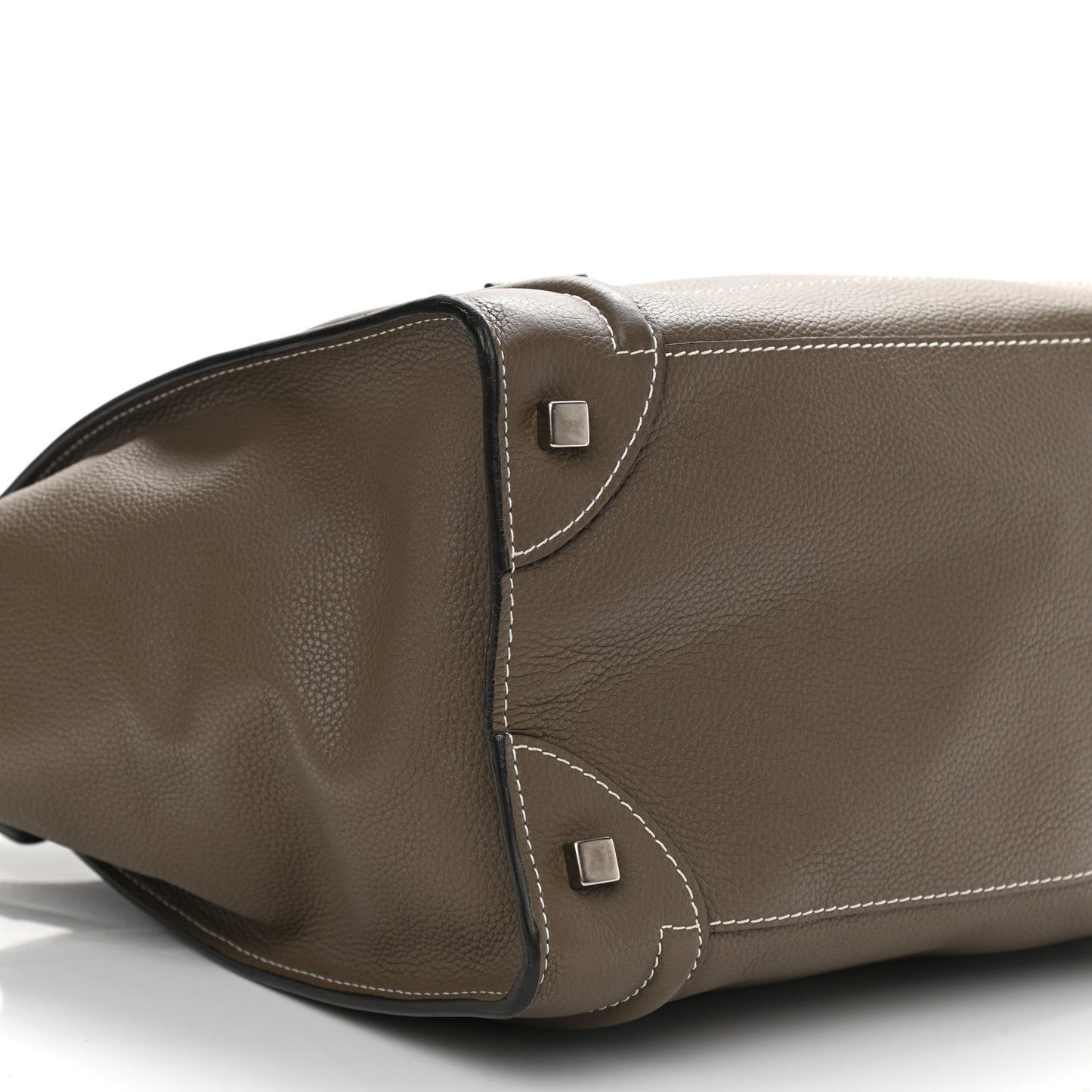 Drummed Calfskin Mini Luggage Souris