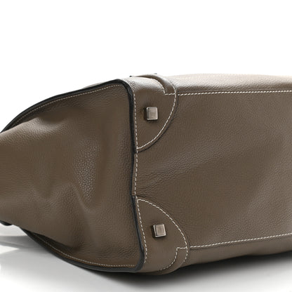 Celine Drummed Calfskin Mini Luggage Souris 9 of 13
