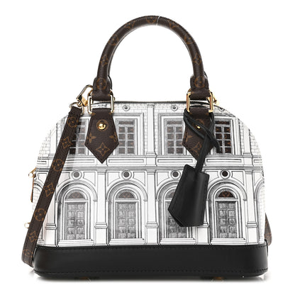 Louis Vuitton Monogram Architettura Alma BB Black White 1 of 8