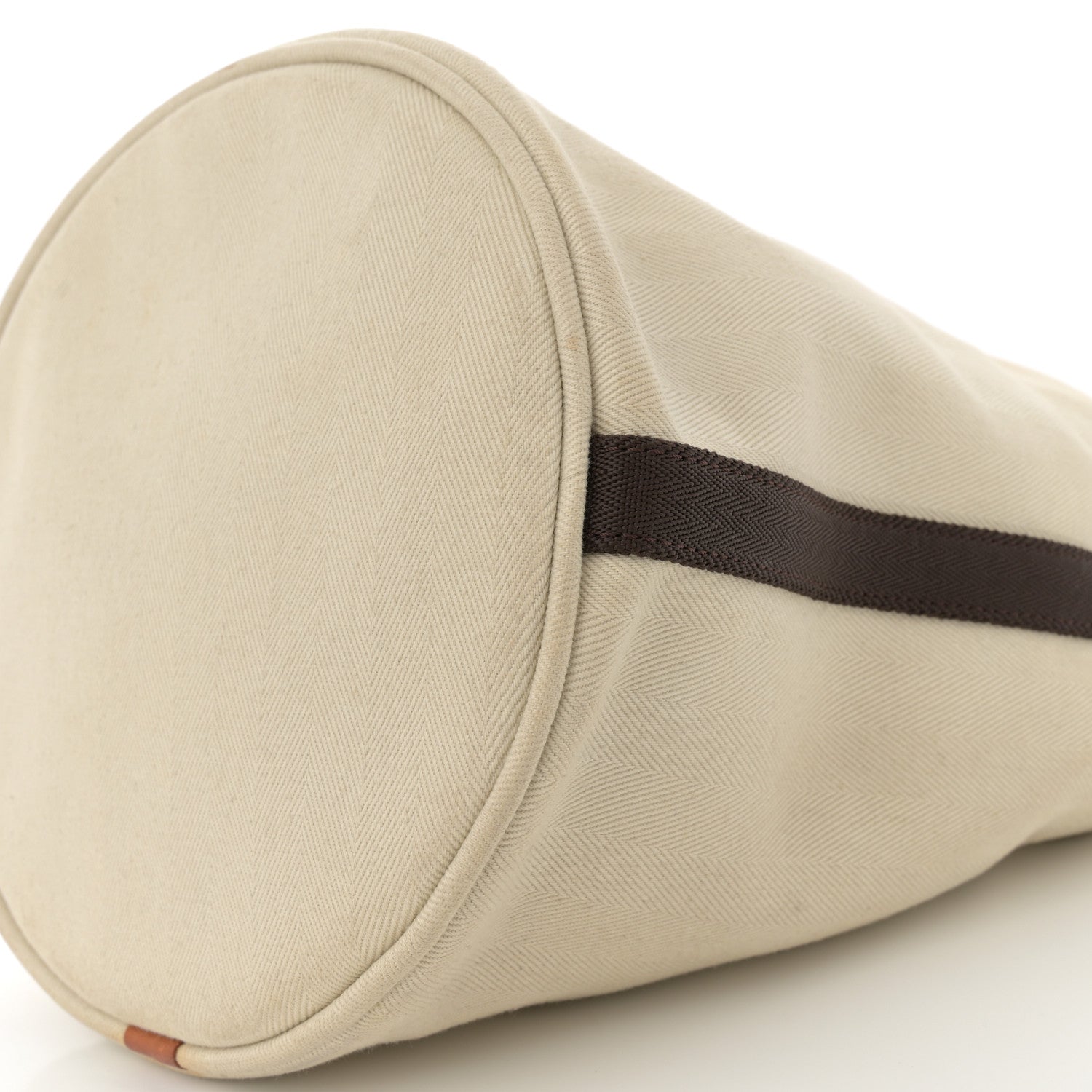 Hermes Natural Barenia Toile Sac De Pansage Grooming Bag 10 of 11