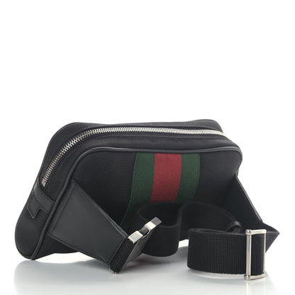 Gucci Canvas Web Slim Belt Bag Black 3 of 9
