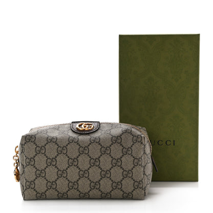 Gucci Soft GG Supreme Monogram Calfskin Medium Ophidia Cosmetic Case Beige Ebony New Acero 10 of 10